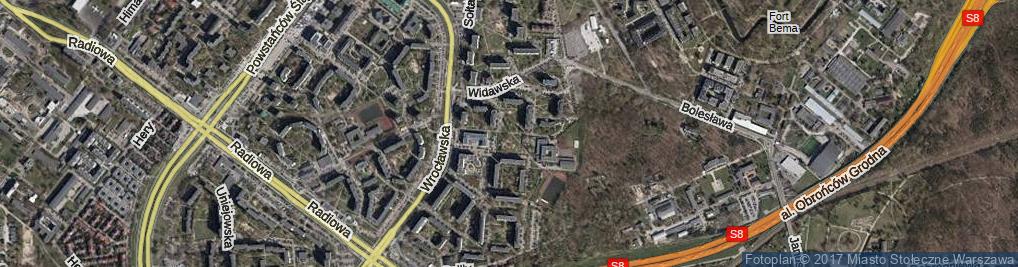 Zdjęcie satelitarne Andriollego Elwiro Michała ul.