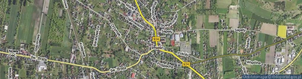 Zdjęcie satelitarne Apteczna ul.