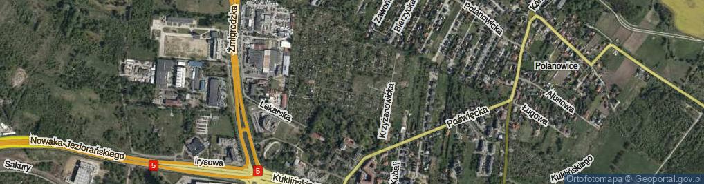 Zdjęcie satelitarne Aptekarska ul.