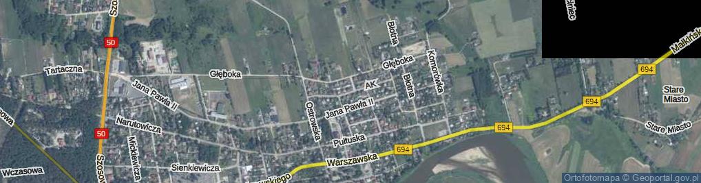 Zdjęcie satelitarne Armii Krajowej ul.