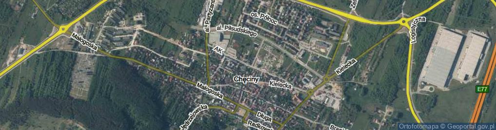 Zdjęcie satelitarne Armii Krajowej ul.