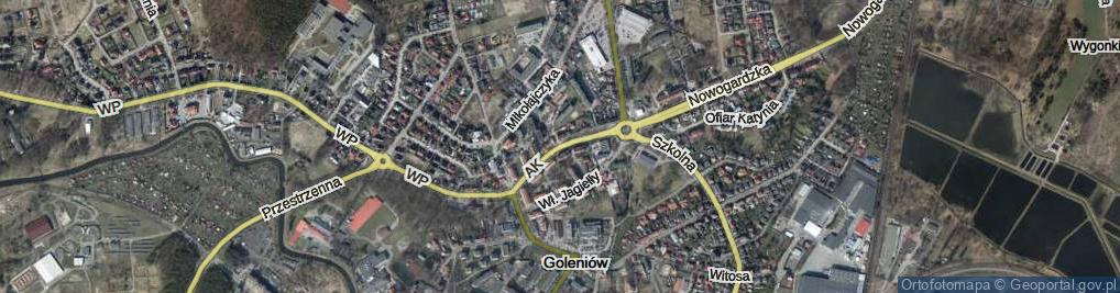 Zdjęcie satelitarne Armii Krajowej ul.