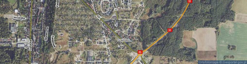 Zdjęcie satelitarne Artyleryjska ul.