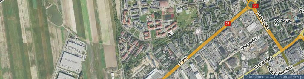 Zdjęcie satelitarne Armii Krajowej ul.
