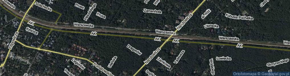 Zdjęcie satelitarne Armii Krajowej ul.