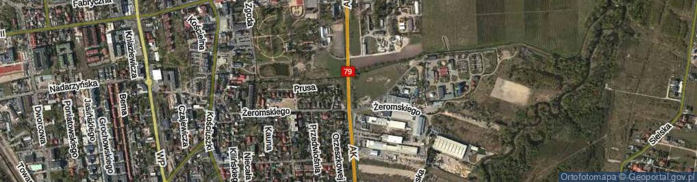 Zdjęcie satelitarne Armii Krajowej ul.