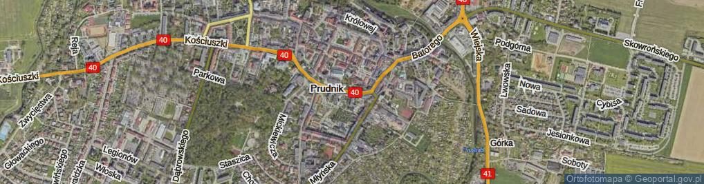 Zdjęcie satelitarne Armii Krajowej ul.