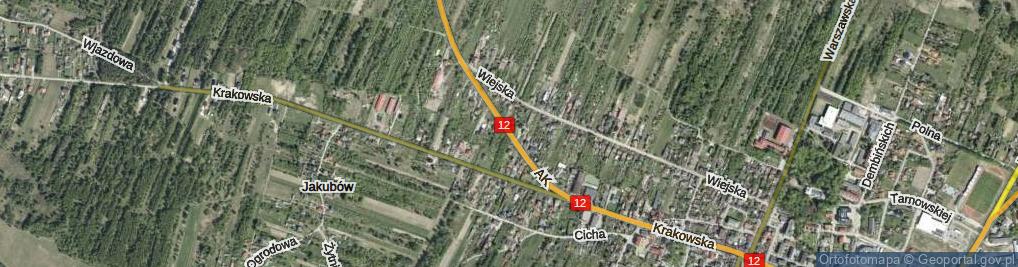 Zdjęcie satelitarne Armii Krajowej ul.