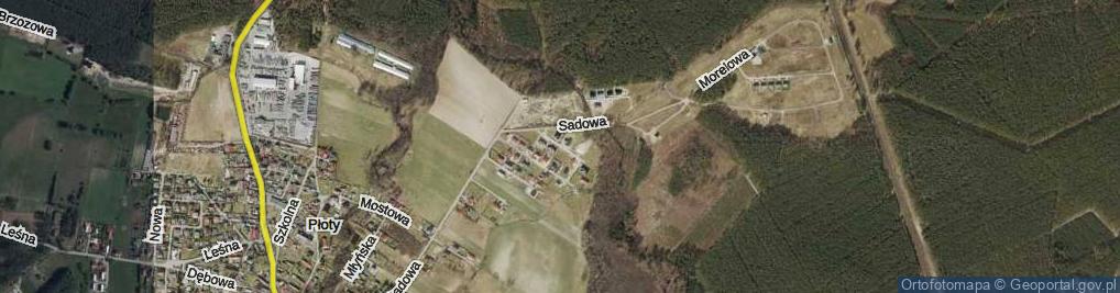 Zdjęcie satelitarne Aroniowa ul.