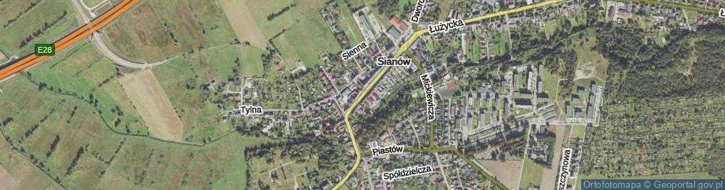 Zdjęcie satelitarne Armii Polskiej ul.