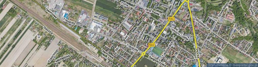 Zdjęcie satelitarne Armii Krajowej ul.