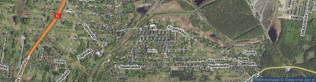 Zdjęcie satelitarne Arctowskiego Henryka ul.