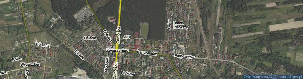 Zdjęcie satelitarne Armii Krajowej ul.