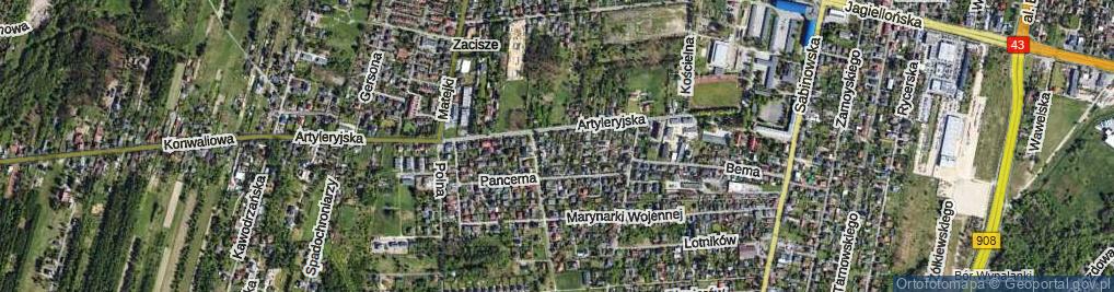 Zdjęcie satelitarne Astronautów ul.