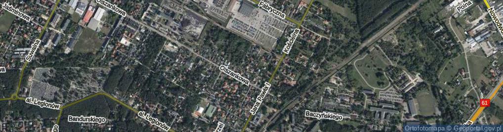 Zdjęcie satelitarne Asnyka Adama ul.