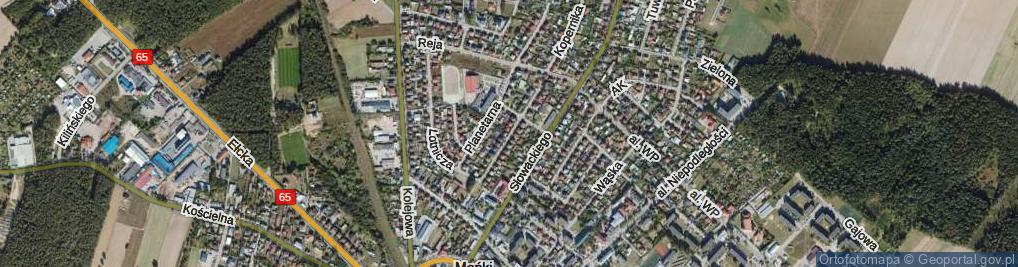 Zdjęcie satelitarne Astronomiczna ul.