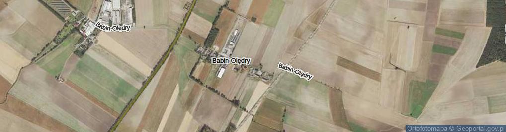 Zdjęcie satelitarne Babin-Olędry ul.
