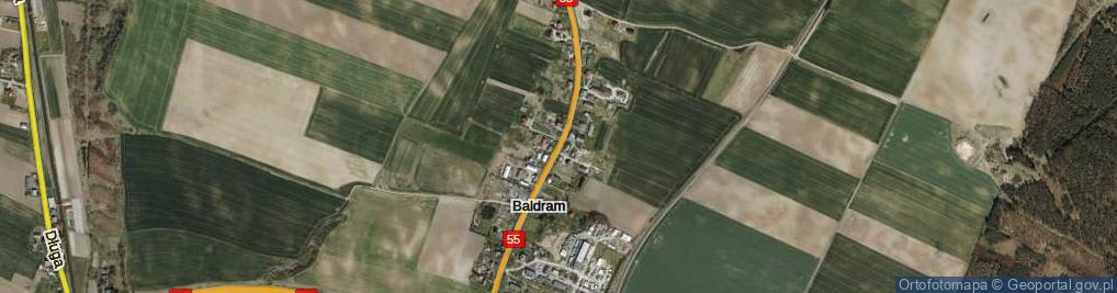 Zdjęcie satelitarne Baldram ul.