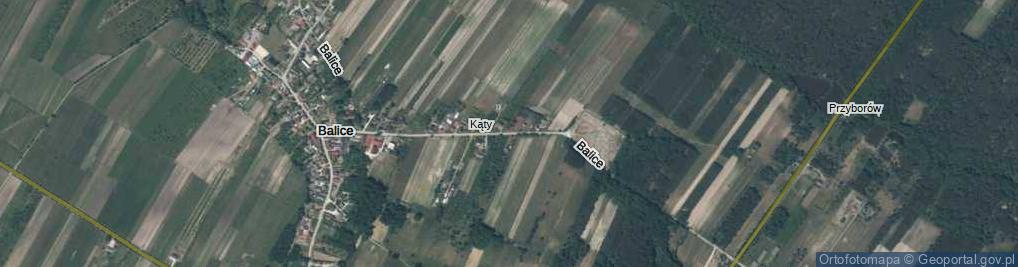 Zdjęcie satelitarne Balice ul.