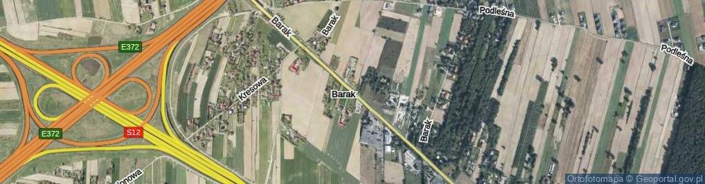 Zdjęcie satelitarne Barak ul.