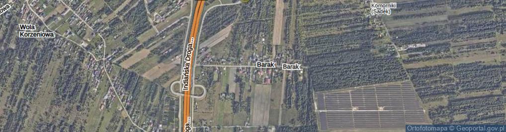 Zdjęcie satelitarne Barak ul.