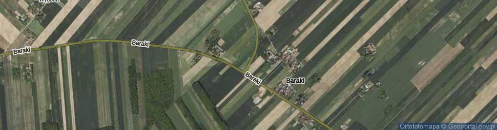 Zdjęcie satelitarne Baraki ul.