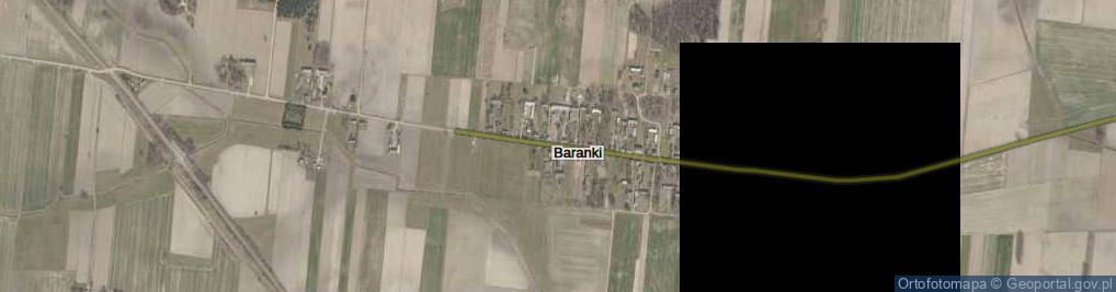 Zdjęcie satelitarne Baranki ul.