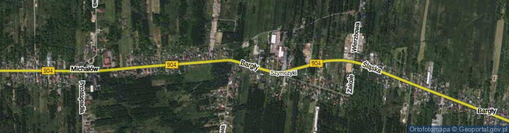 Zdjęcie satelitarne Bargły ul.