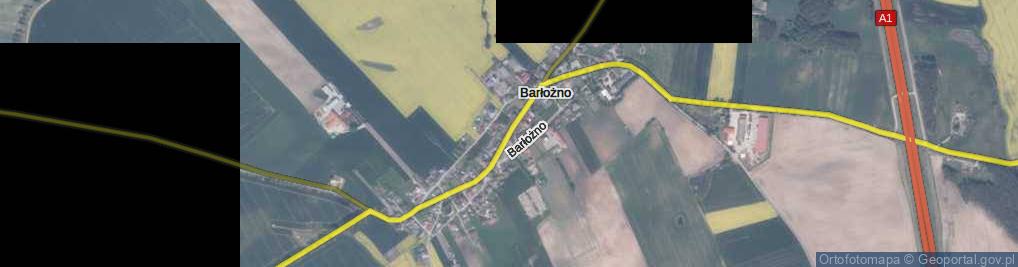 Zdjęcie satelitarne Barłożno ul.