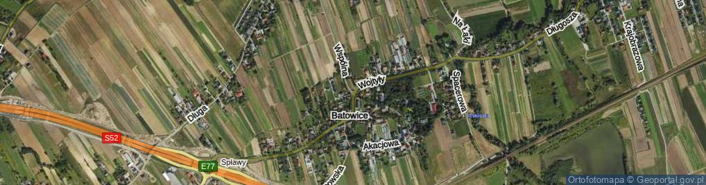 Zdjęcie satelitarne Batowice ul.