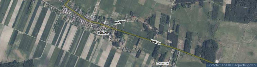 Zdjęcie satelitarne Bałków ul.