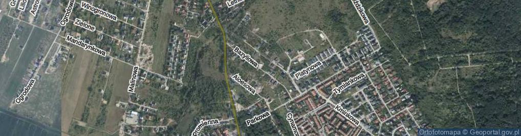 Zdjęcie satelitarne Bazyliowa ul.