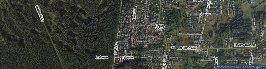 Zdjęcie satelitarne Bajeczna ul.