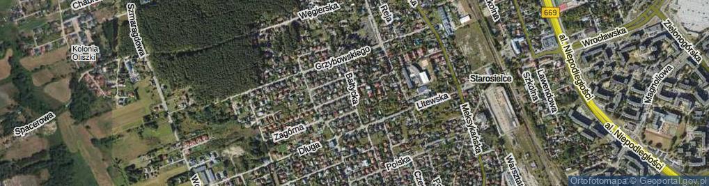 Zdjęcie satelitarne Bałtycka ul.