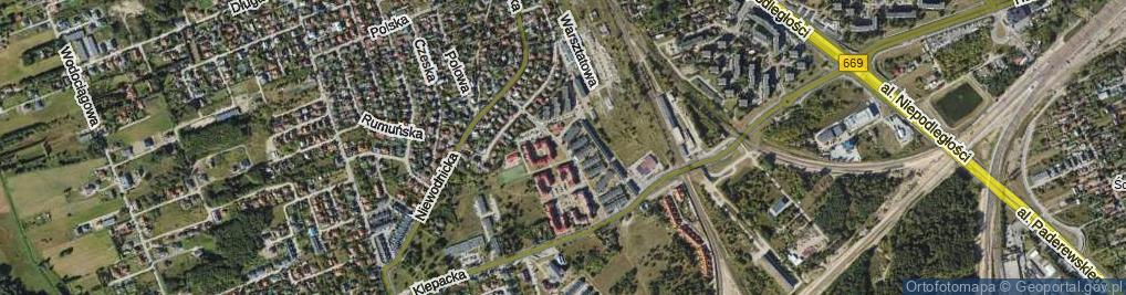 Zdjęcie satelitarne Barszczańska ul.