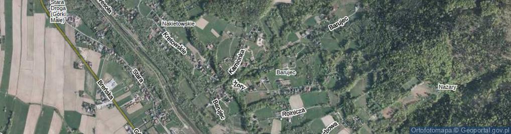 Zdjęcie satelitarne Barujec ul.