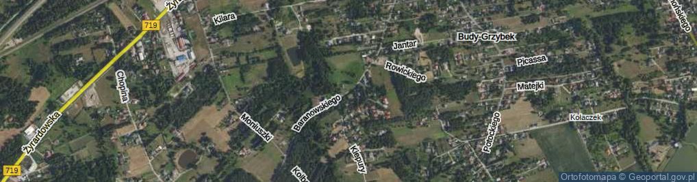 Zdjęcie satelitarne Baranowskiego, ks. ul.