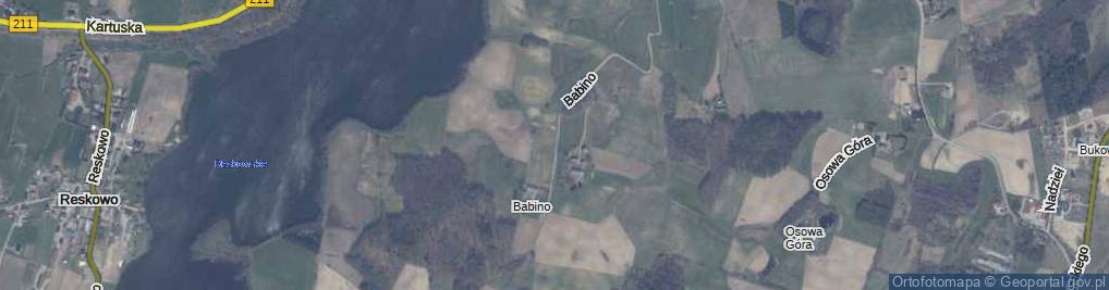 Zdjęcie satelitarne Babino ul.