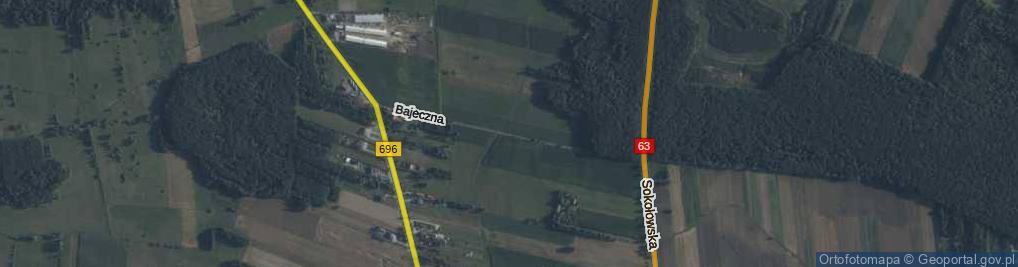 Zdjęcie satelitarne Bajeczna ul.