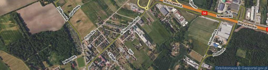 Zdjęcie satelitarne Batalionów Chłopskich ul.