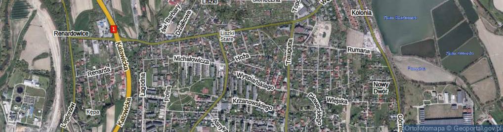 Zdjęcie satelitarne Bajeczna ul.