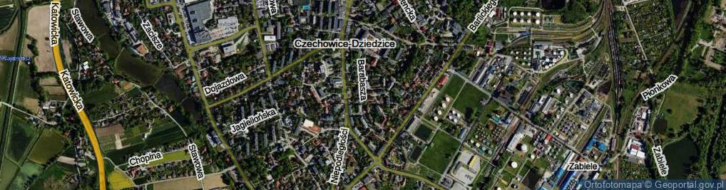 Zdjęcie satelitarne Barabasza Jana Nepomucena, ks. ul.