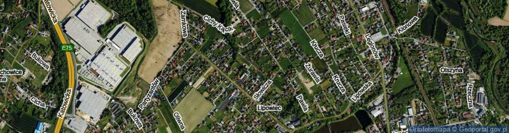 Zdjęcie satelitarne Bażantów ul.