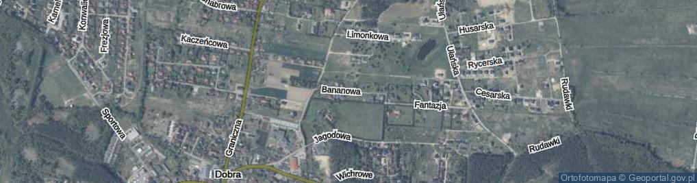 Zdjęcie satelitarne Bananowa ul.