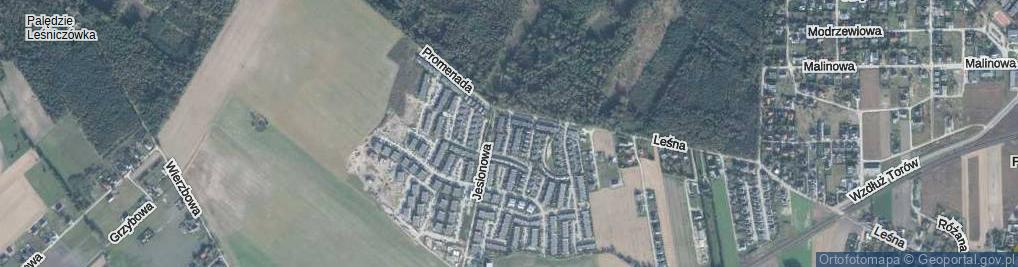 Zdjęcie satelitarne Babie Lato ul.