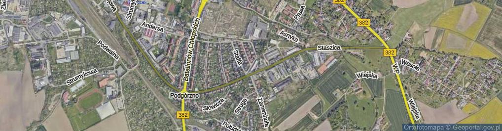 Zdjęcie satelitarne Baczyńskiego Krzysztofa Kamila ul.