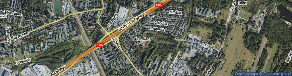 Zdjęcie satelitarne Babiego Lata ul.