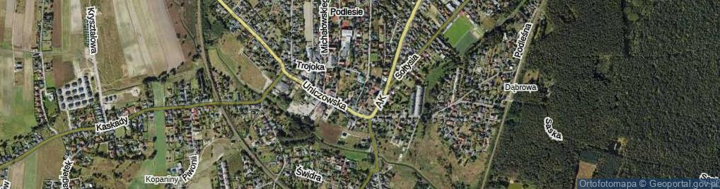 Zdjęcie satelitarne Barwinków ul.