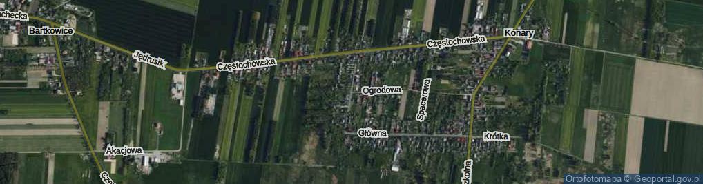 Zdjęcie satelitarne Bartkowska ul.