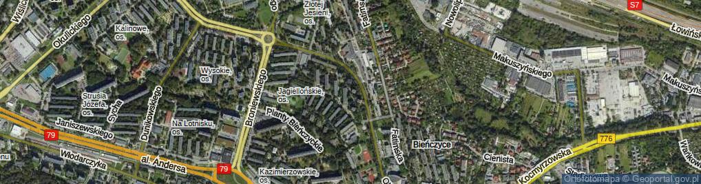 Zdjęcie satelitarne Barbary Radziwiłłówny ul.